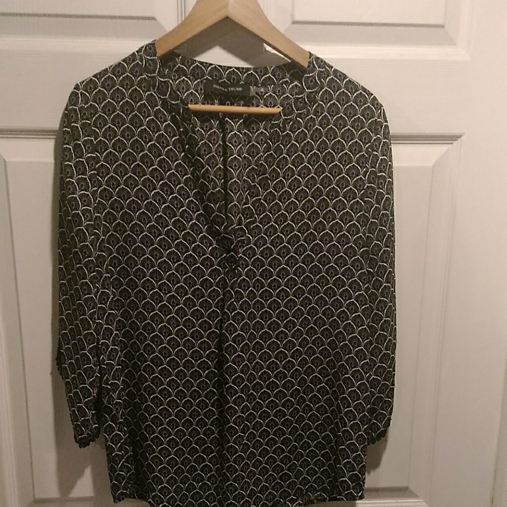 Ivanka Trump blouse black LARGE